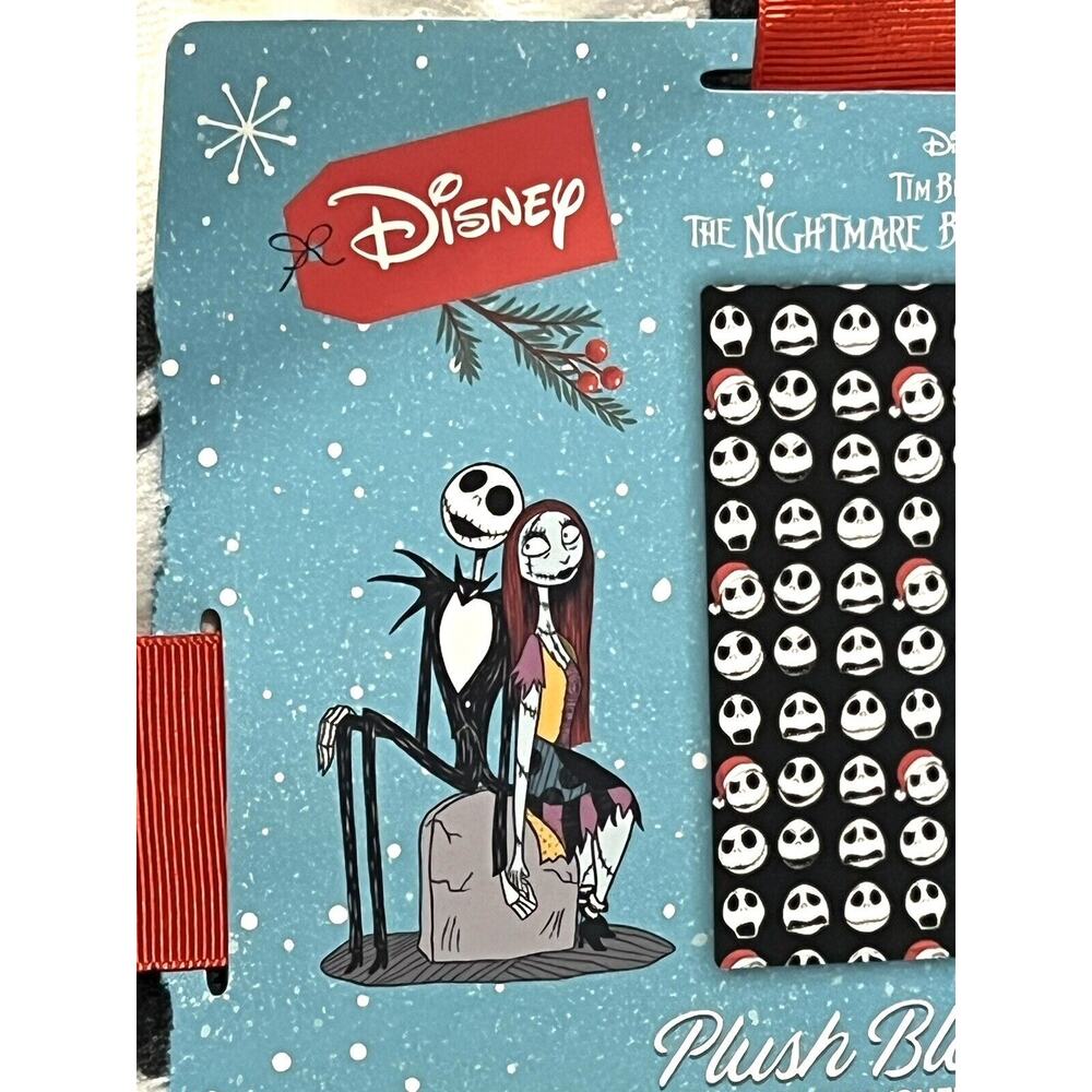 Jack Skellington Full Queen Fleece Bed Blanket 90” X 90” Christmas Santa Hat - Picture 8 of 12
